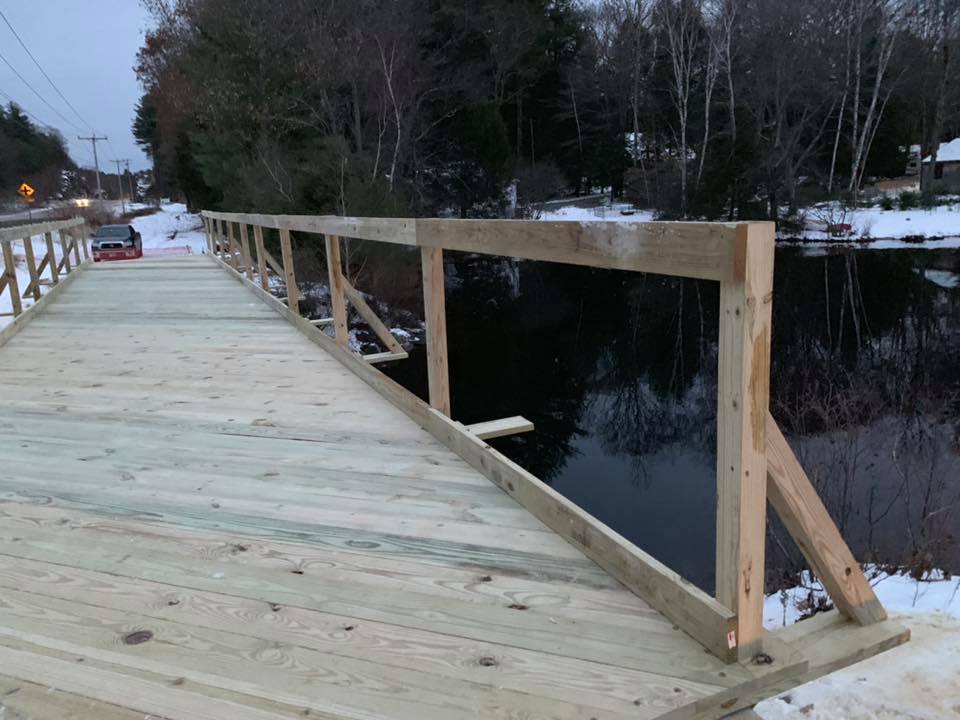 Lake Sunapee Snowmobile Club Lake Todd Bridge Project Bradford NH