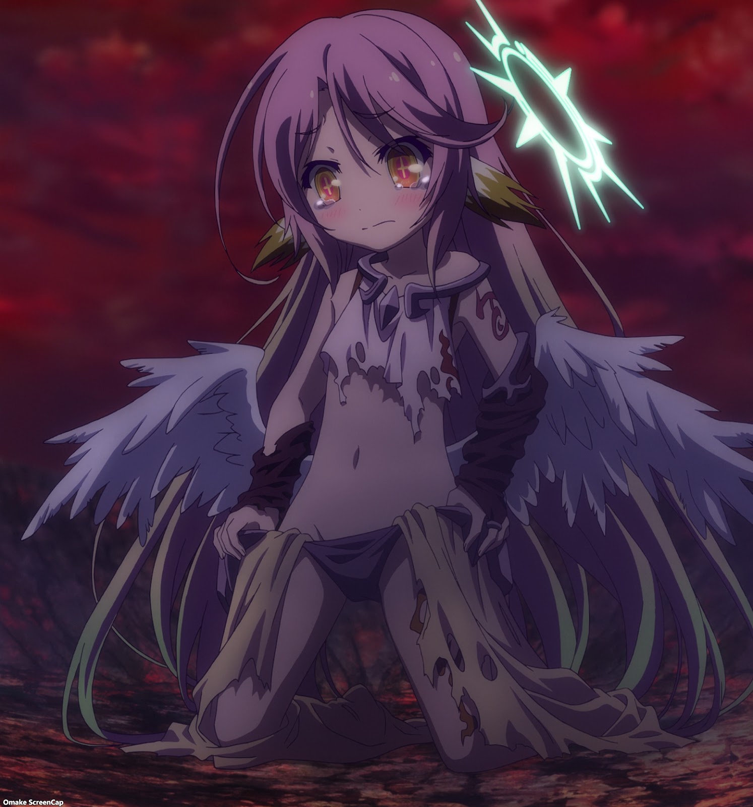 Jibril No Game No Life The Movie Zero Joeschmo's Gears and Grounds: Omake Gif Anime - No Game No Life Zero [BD] - Jibril Floats