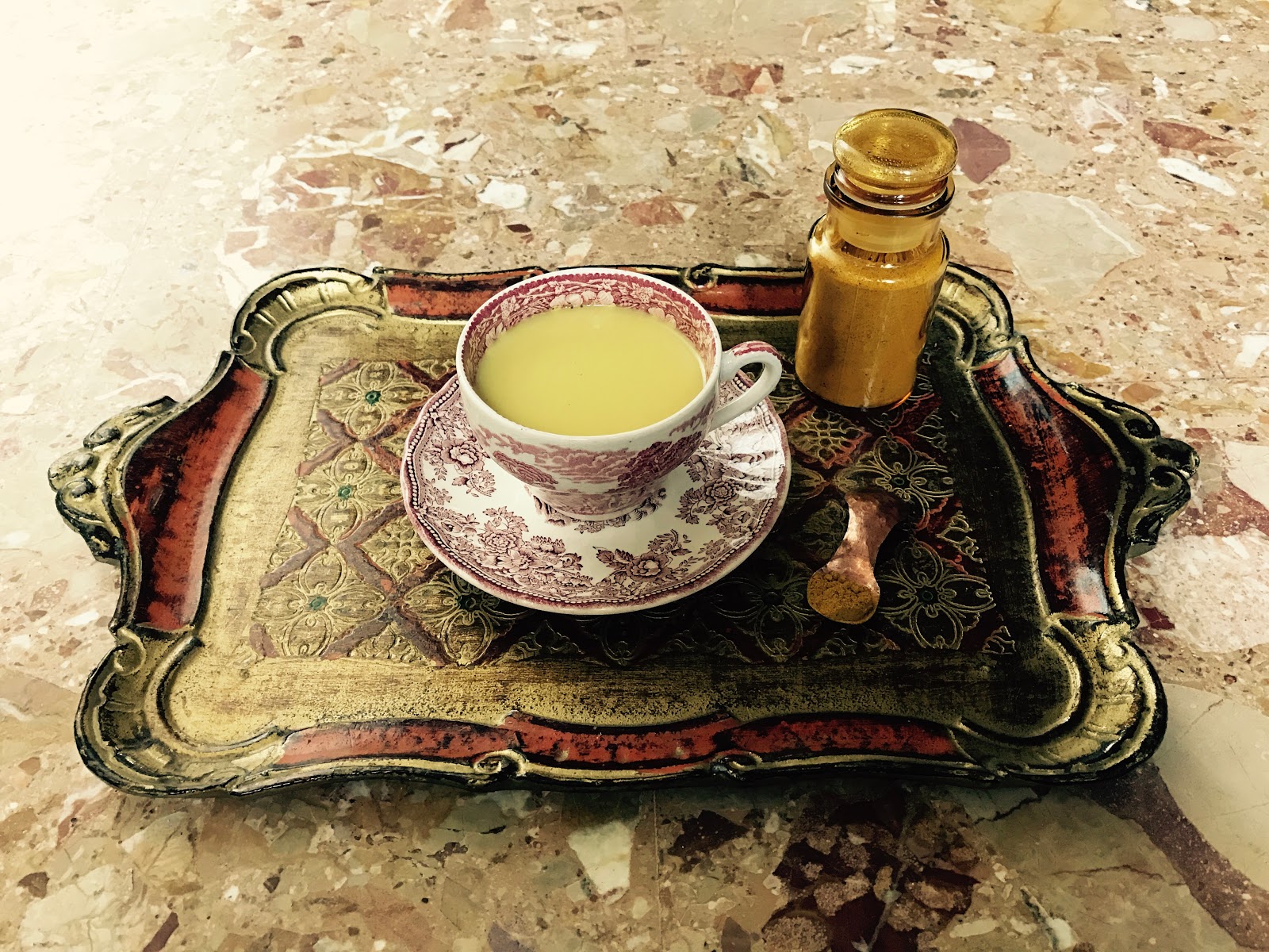 Cooking with Lucas Spiced ginger, turmeric, cinnamon and pepper tea