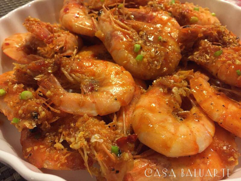 Casa Baluarte Filipino Recipes SWEET CHILI GARLIC SHRIMP RECIPE