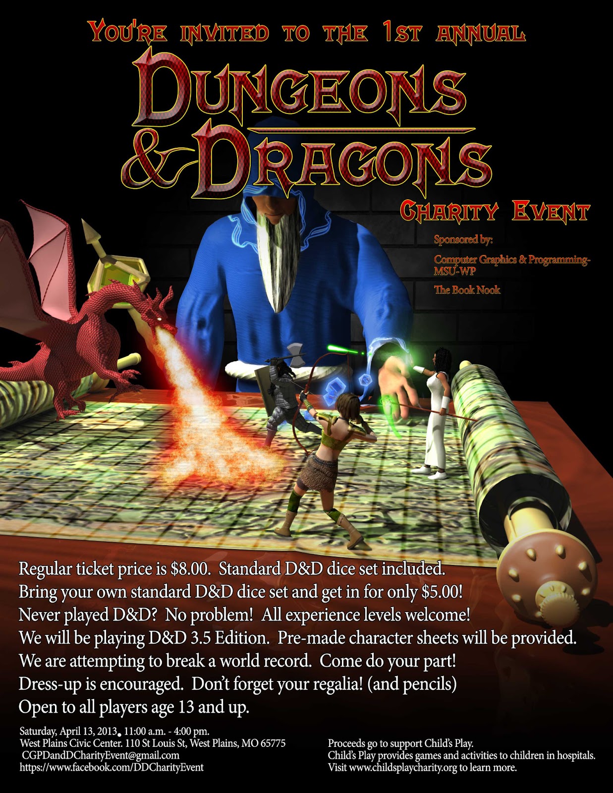 Saberune Design Tutorials 1st Annual Dungeons & Dragons Charity Event