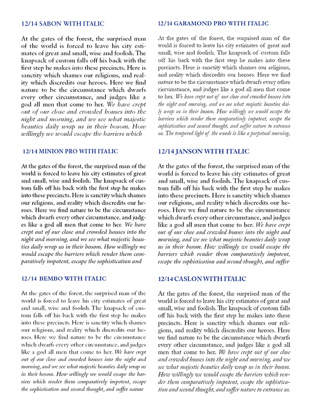 SelfPublishing Author Services and Support Favorite Fonts for