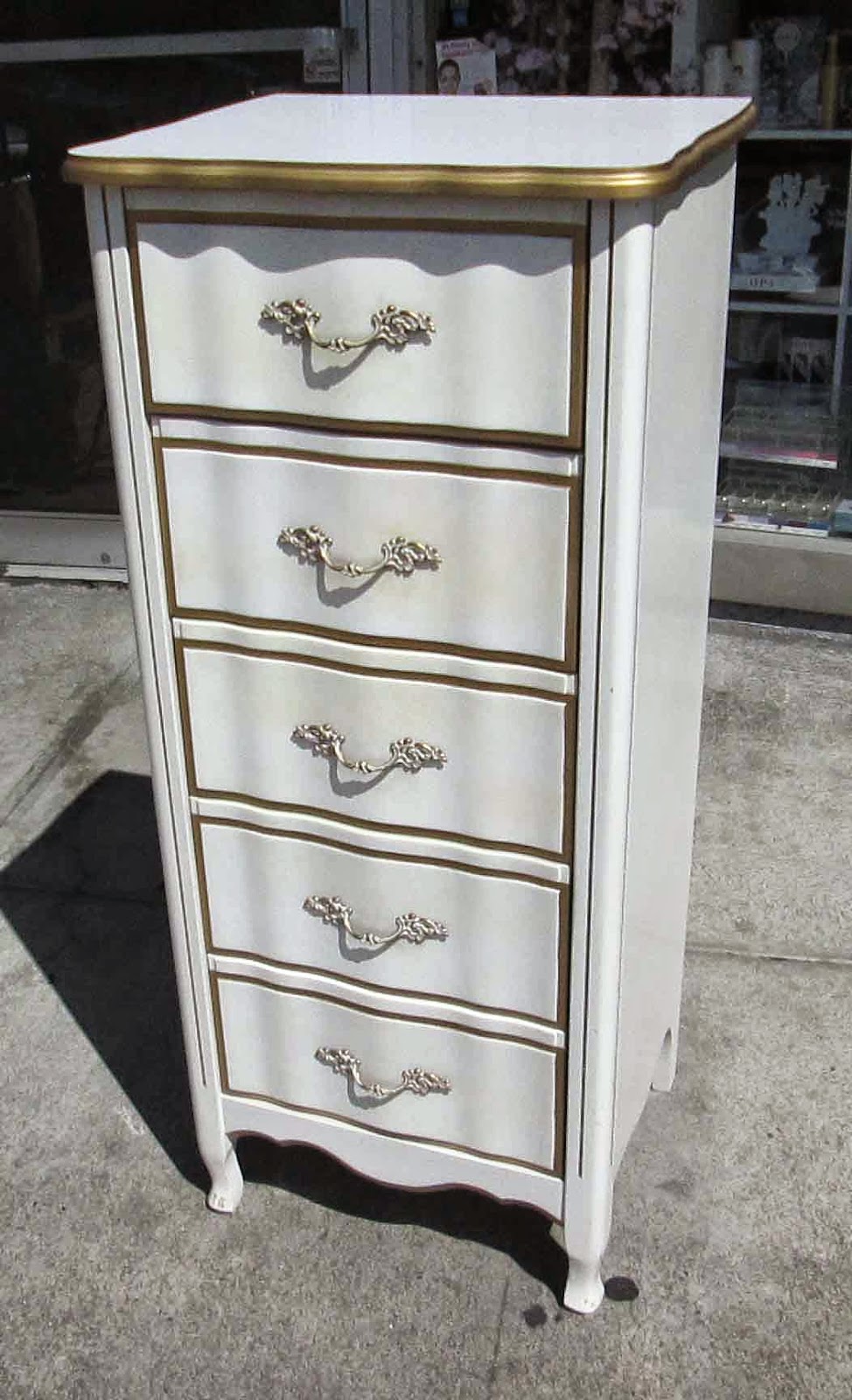 UHURU FURNITURE & COLLECTIBLES: SOLD French Provincial Lingerie Chest - $75