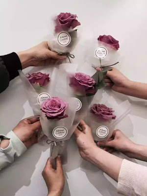Kertas Buket Bunga / Flower Bouquet Wrapping Paper (Seri WM Polos)