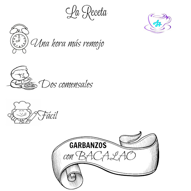 GARBANZOS CON BACALAO (Receta expréss) El Ágora de Ángeles