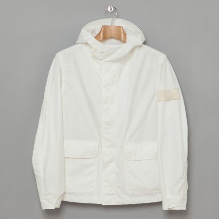 Terrace Gent: Stone Island Ventile Ghost Jacket In White