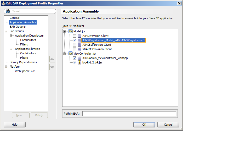 Java and ADF Learning Tutorial ERROR No j2ee modules detected in EAR