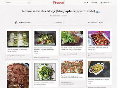 La blogosphère gourmande de Myrtille : recettes salées à essayer (sur Pinterest)
