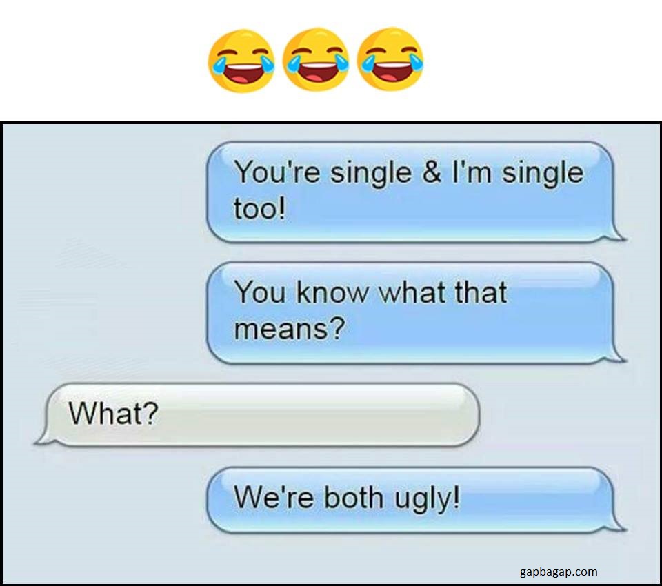 #LOL: Hilarious Text About Single vs.Ugly