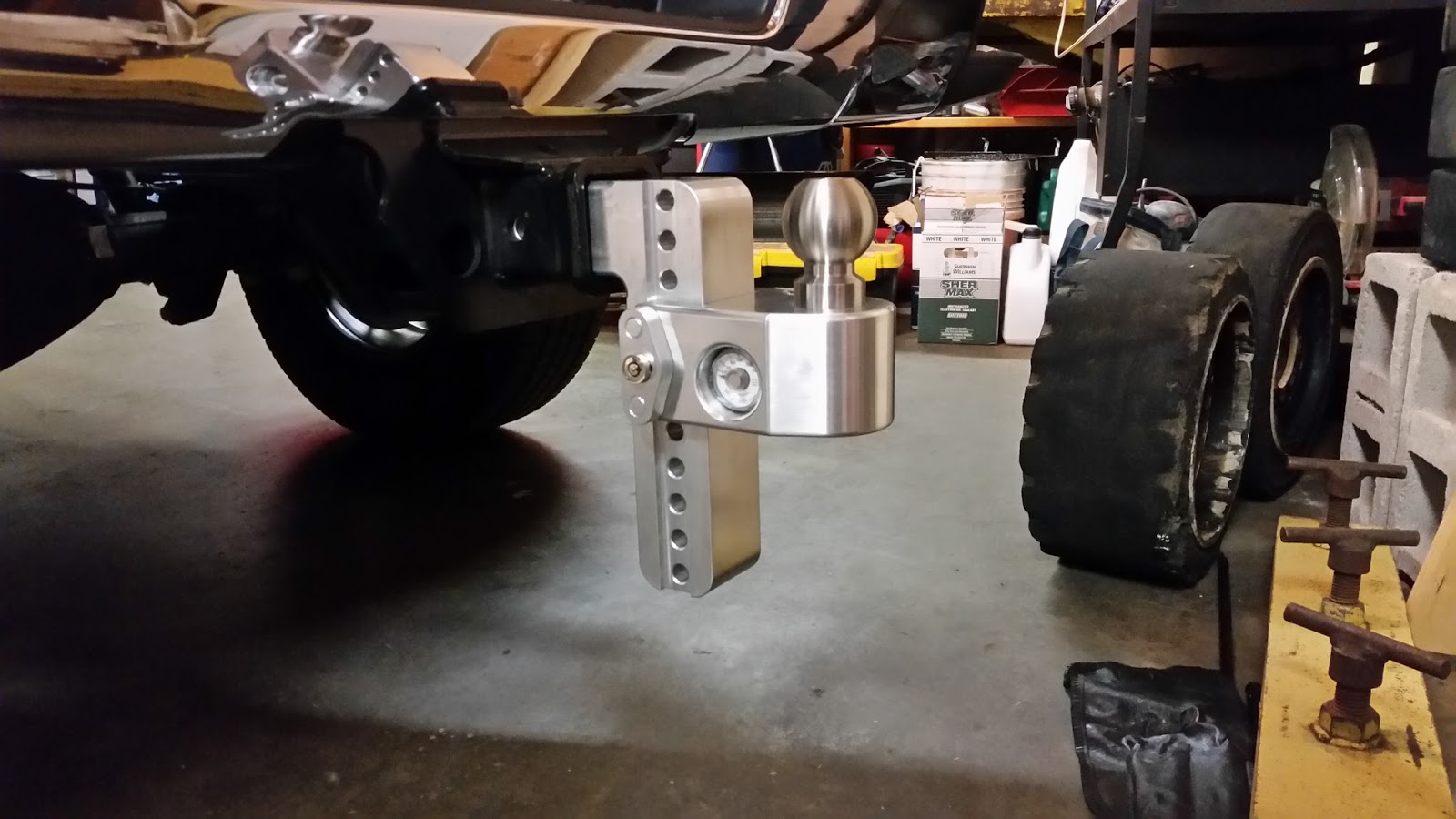 Building Gooseneck Trailer 2.5 inch class 5 adjustable Drawbar Billet