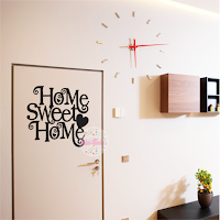 vinilo decorativo pared frase tipografico home sweet home