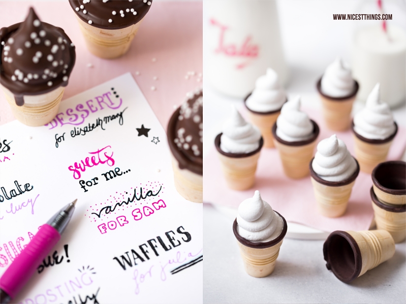 Schokokuss Rezept und Platzkarten Party DIY