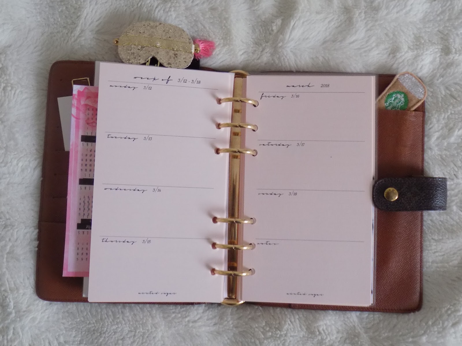 Louis Vuitton Agenda Setup - Annie Fairfax