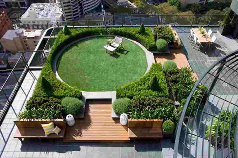 Cara Pembuatan dan Fungsi Taman Atap (Roof Garden) Garden Style