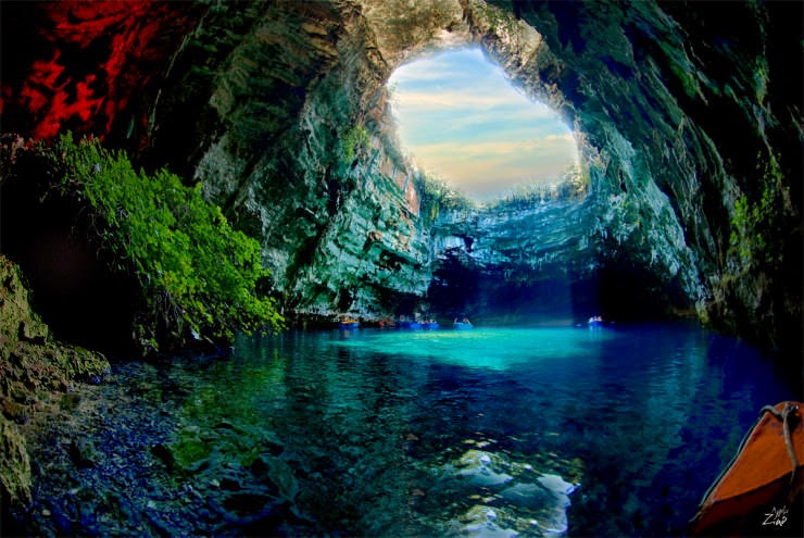 7. Melissani Cave, Kefalonia, Hellas (Greece) - Top 10 Mediterranean Destinations