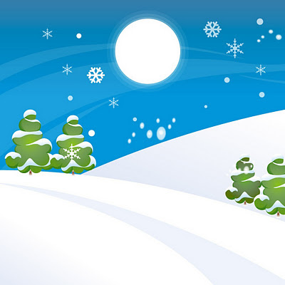 Simple Christmas snow world download free wallpapers e-cards for Apple iPad