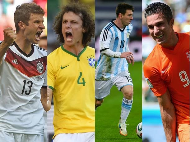 Brasil - Alemania y Argentina - Holanda