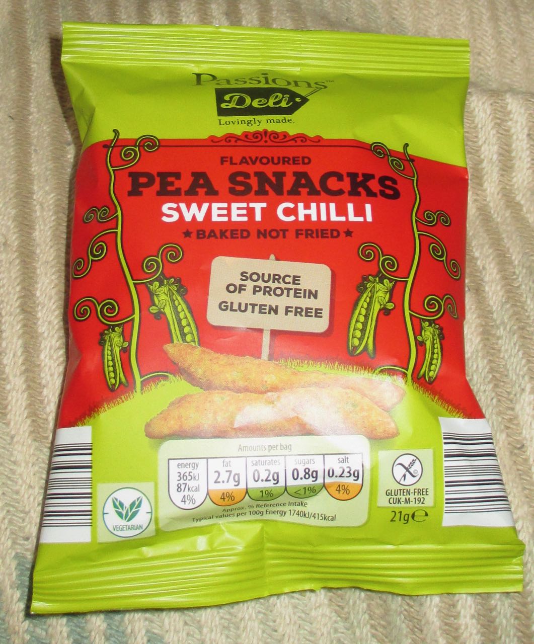 FOODSTUFF FINDS Pea Snacks Sweet Chilli (ALDI) By SpectreUK