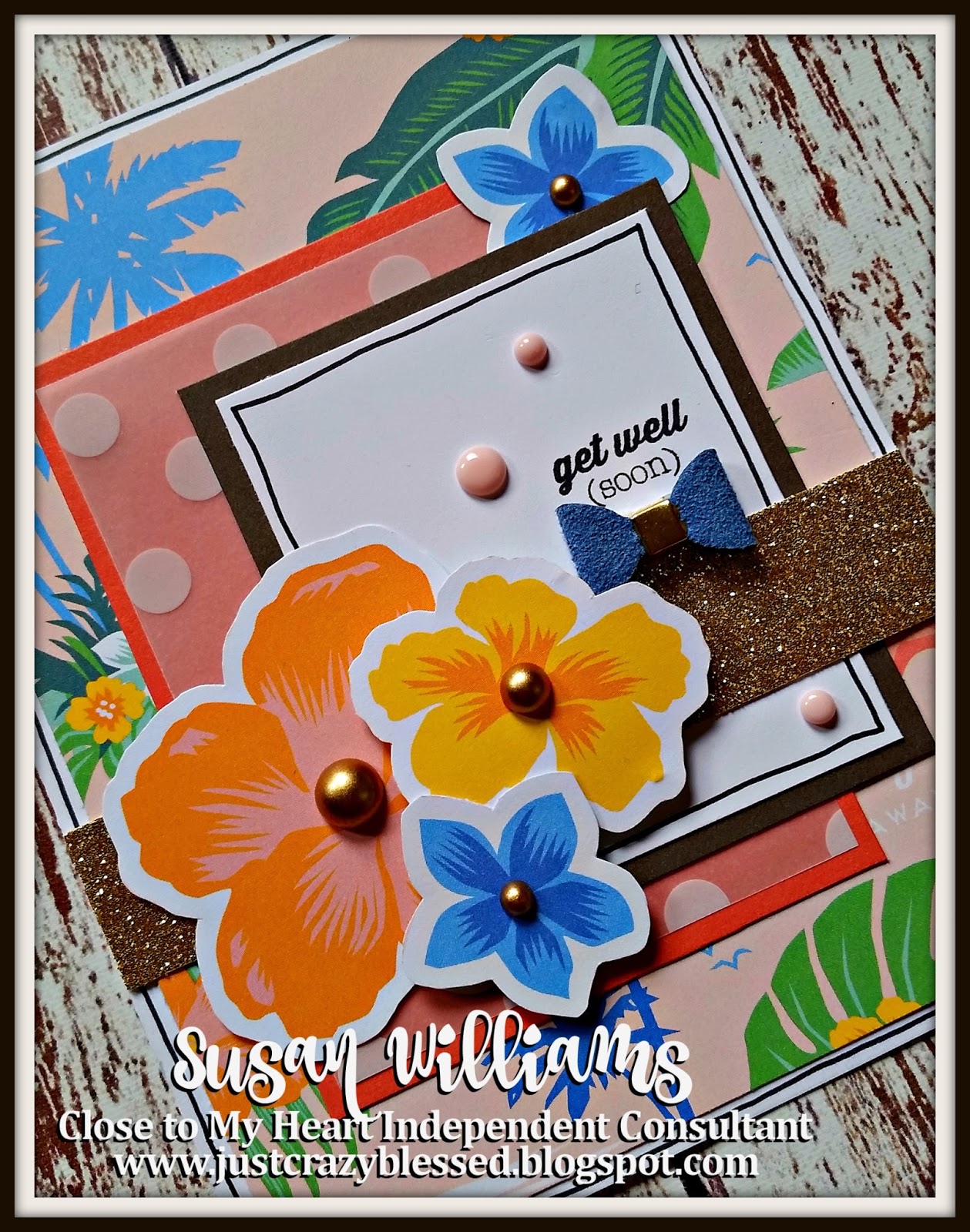 Just Crazy Blessed Postcard Perfect Cardmaking with Cutting