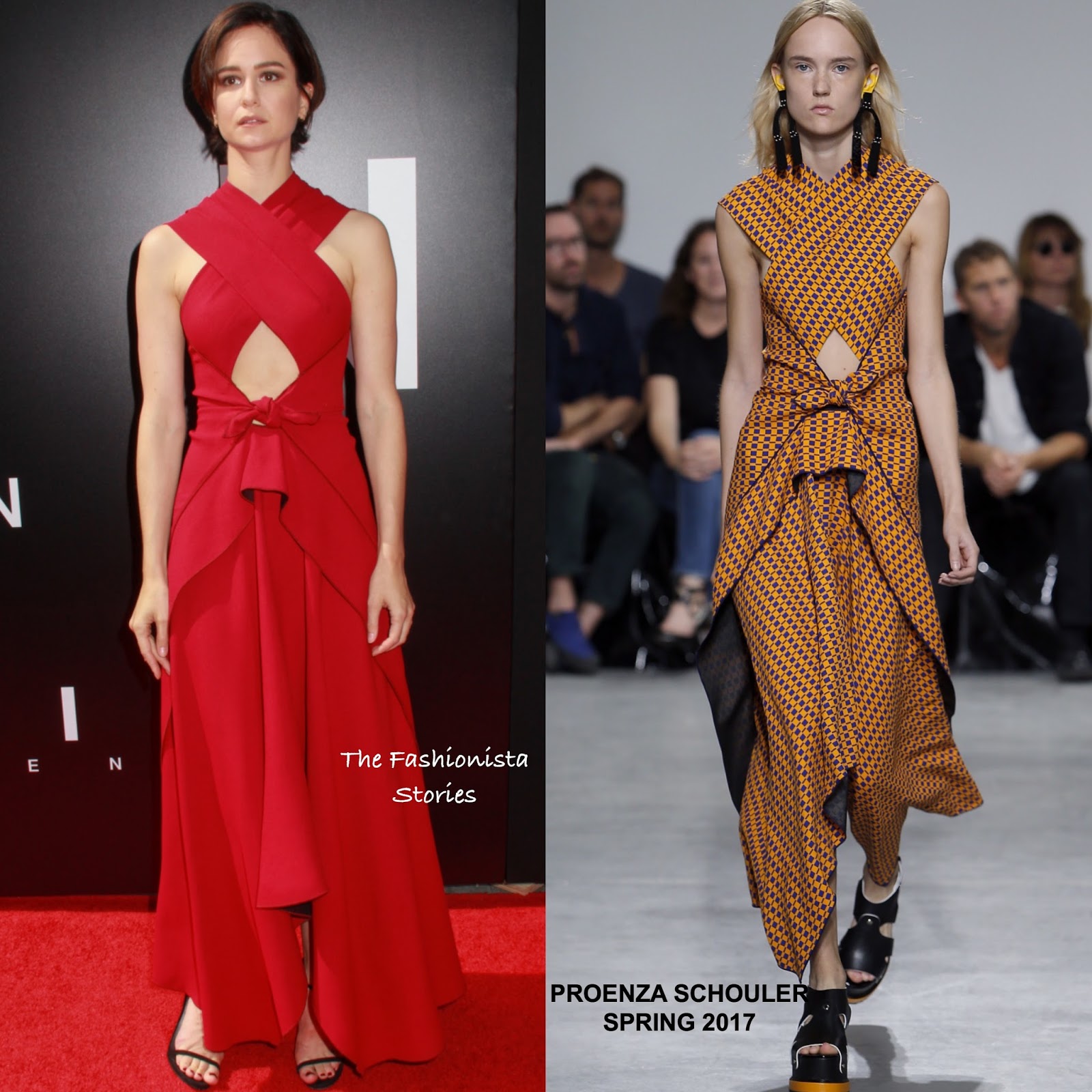 Katherine Waterston in Proenza Schouler at the 'Alien Covenant' LA