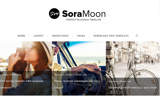 Sora Moon Awesome Blogger Template Free