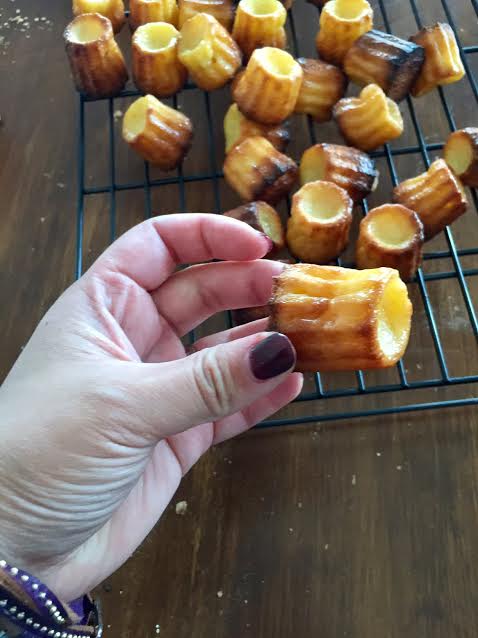canneles on cooling rack