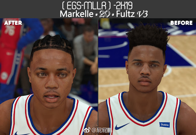 NBA 2K19 Markelle Fultz Cyberface