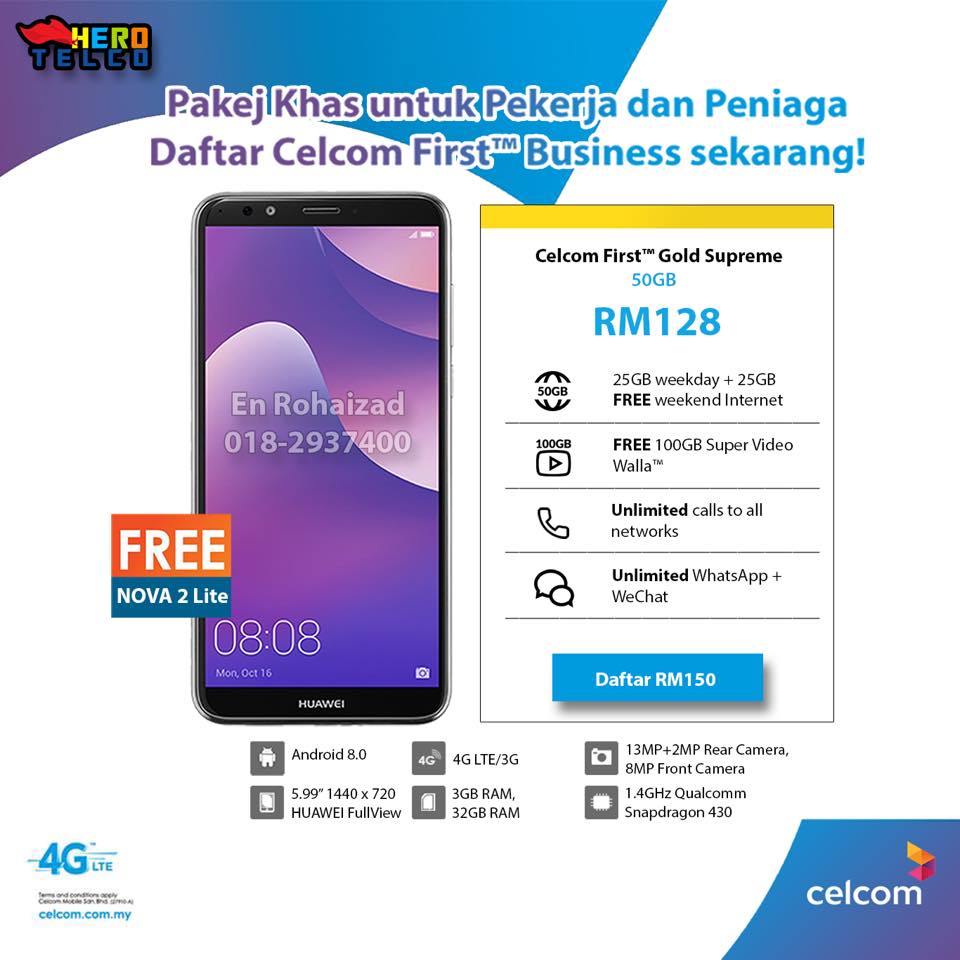 Aku Dapat Huawei Mate 20 PERCUMA Dari Celcom  Susah Senang Blogger