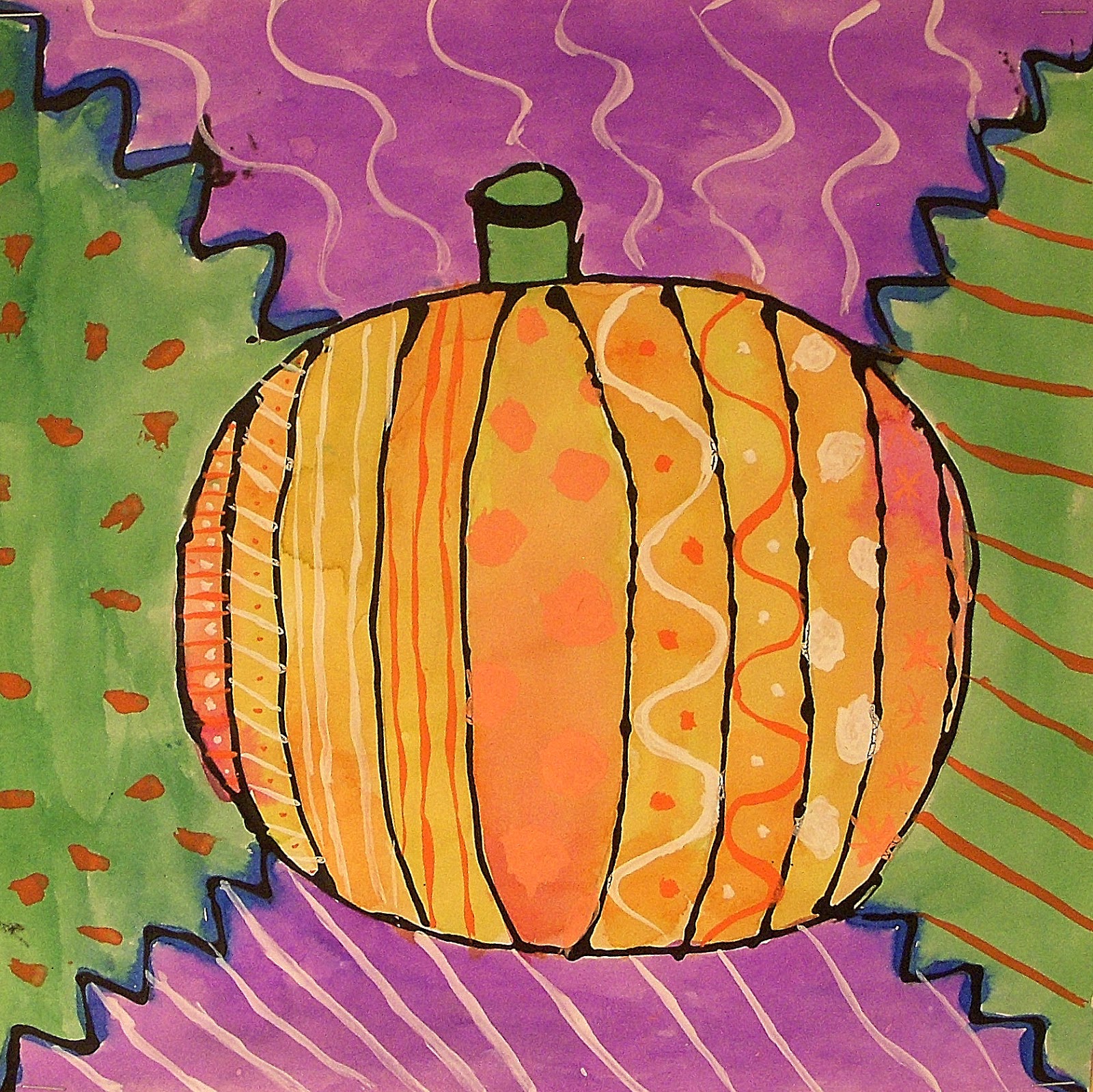 The Art Factory: Britto Style Pumpkins