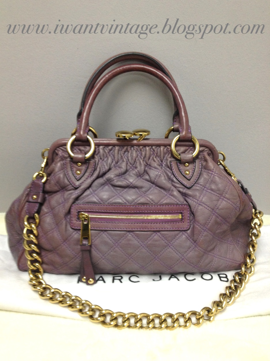 I Want Vintage | Vintage Designer Handbags: Marc Jacobs Stam Bag - Light Purple