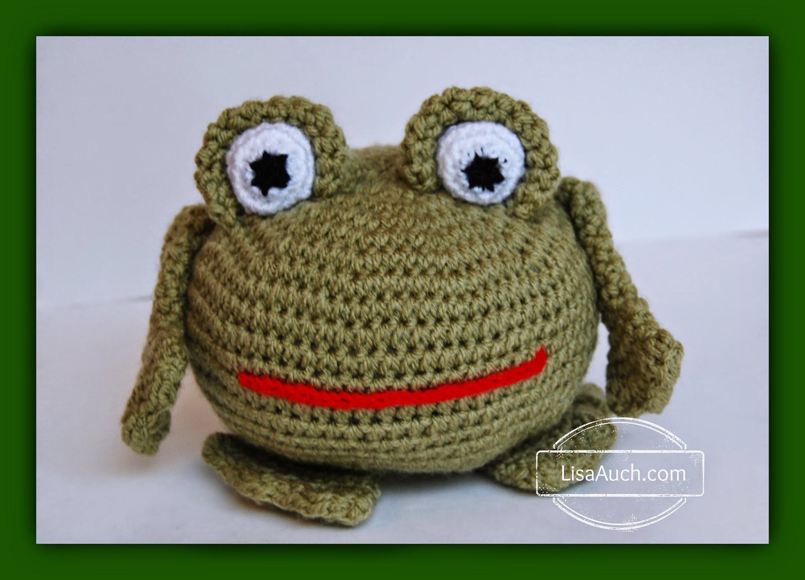  Crochet Frog Doorstop with this Easy Crochet Pattern