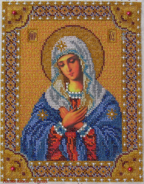 Иконы, вышитые бисером Иконы, вышитые бисером