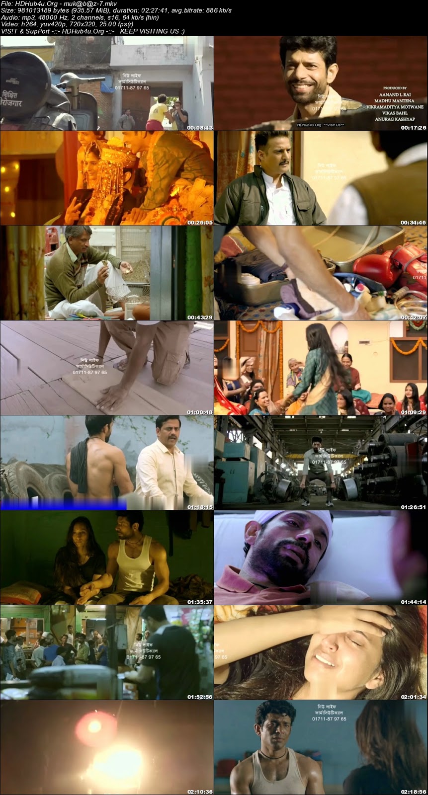 Mukkabaaz 2017 Hindi Movie DTHRip x264 400MB Download