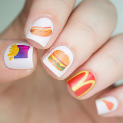 nail fast nails designs easy thenailasaurus nailasaurus mcdonalds simple mcdonald eating acrylic sample press nice inspired pretty uploaded user