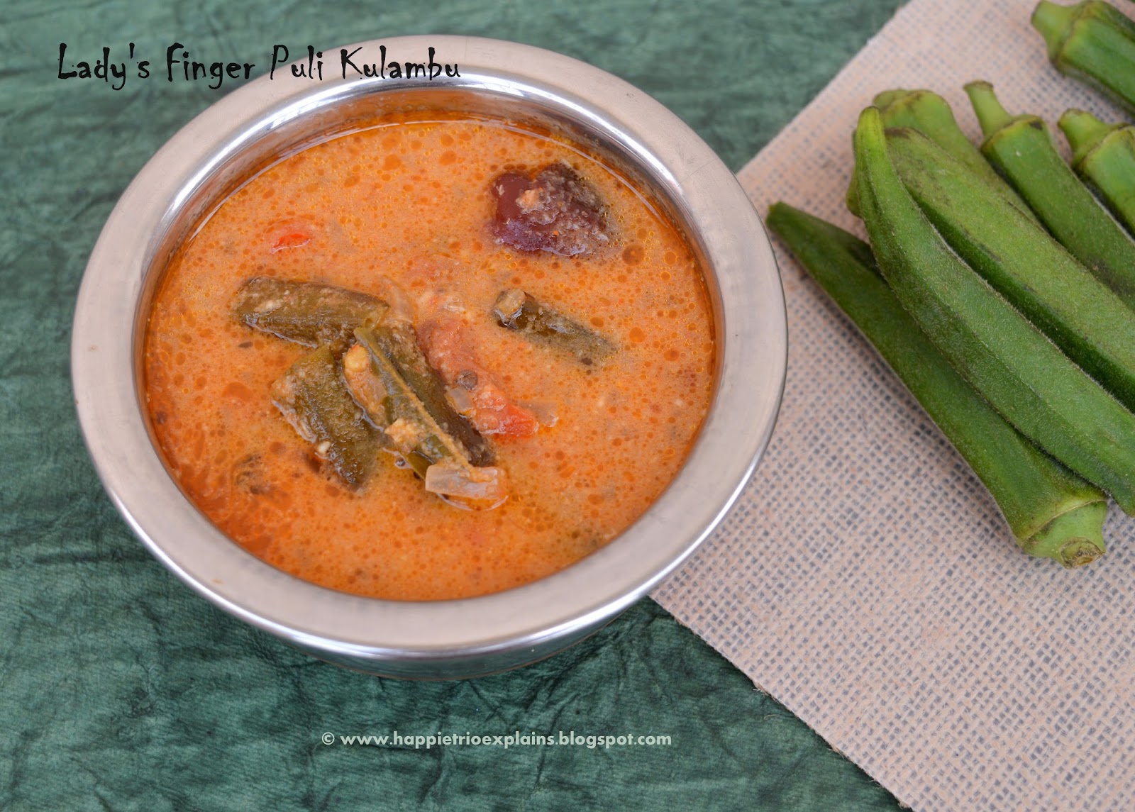 Lady's finger Puli kulambu Vendakai Puli kuzhambu Cook with Sharmila