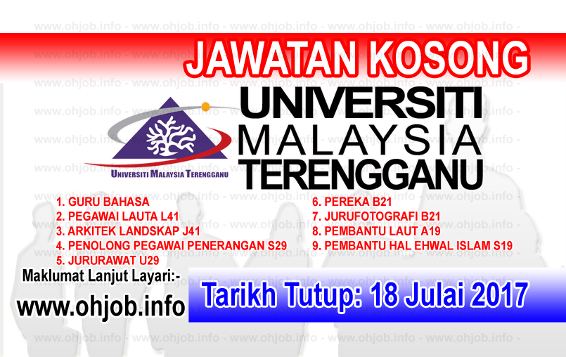 Jawatan Kerja Kosong Universiti Malaysia Terengganu - UMT logo www.ohjob.info julai 2017