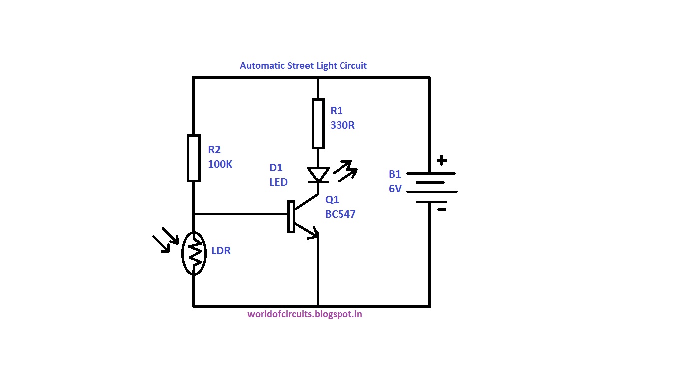 World of Circuits: Automatic Street Light Circuit