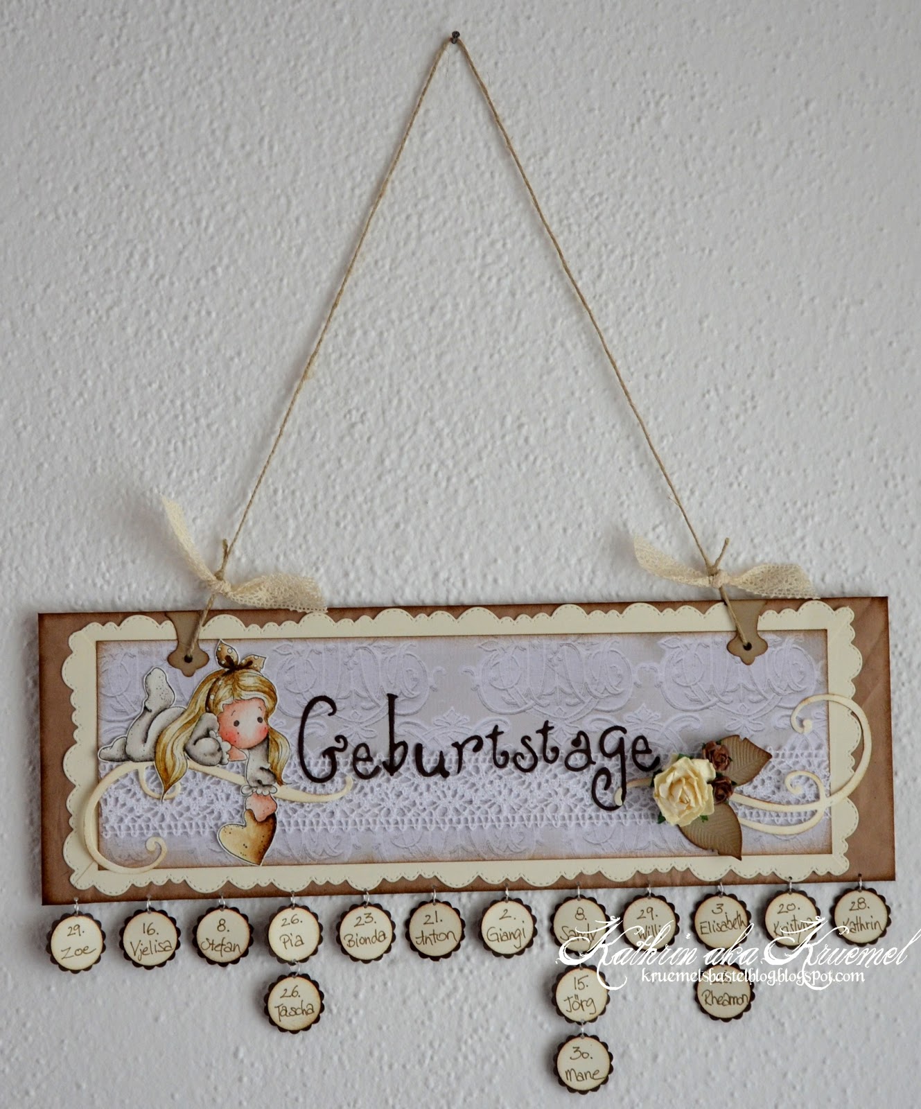 Stempeleinmaleins Geburtstagskalender