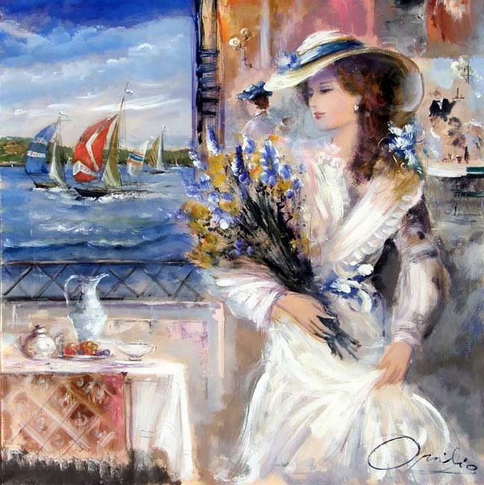Romantic Venice painting by Lovilla Chantal [Ловилла Шанталь]