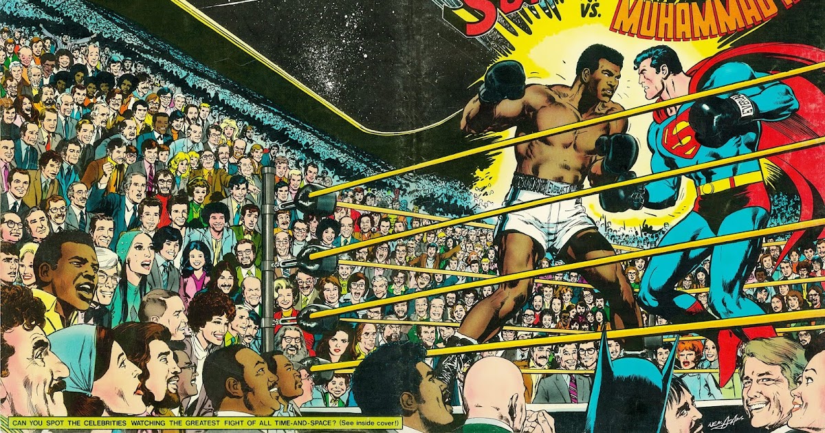 4 ali. Superman vs muhammad ali statue.