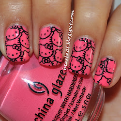 hello nails kitty nail heartnat designs hellokitty mash matte coat acrylic tips pink pretty dsc