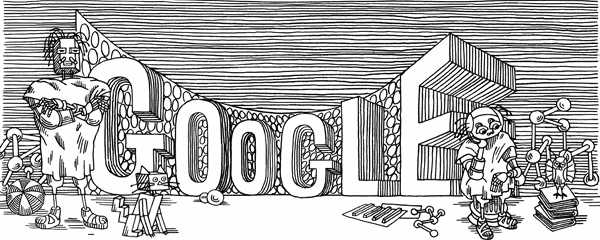 Google doodle 2011-11-23 Stanislaw Lem, Poland