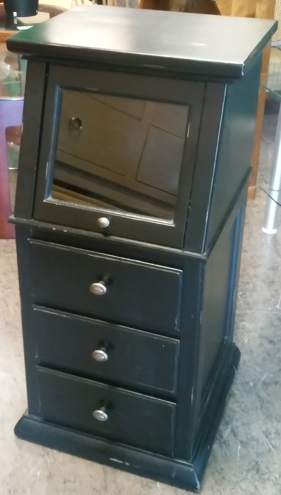 UHURU FURNITURE & COLLECTIBLES SOLD 40" Tall Nightstand with Display