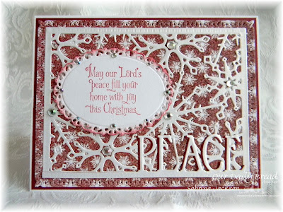 Our Daily Bread Designs Paper Collection: Snowflake Season Collection, Our Daily Bread Designs Stamp Set: Home For The Holidays, Our Daily Bread Designs Custom Dies:  Snowflake Sky, Peace, Ornate Ovals