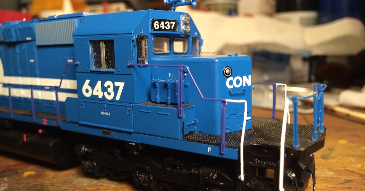 Conrail's Onondaga Cutoff On Painting Plastic Handrails