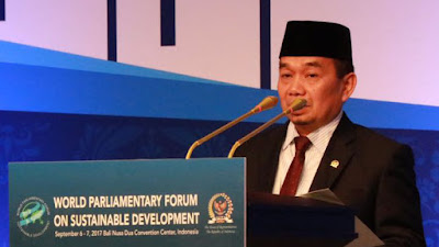  Ketua Fraksi PKS DPR RI Dr. H. Jazuli Juwaini Pimpin Doa Pada World Parliamentary Forum on Sustainable Development