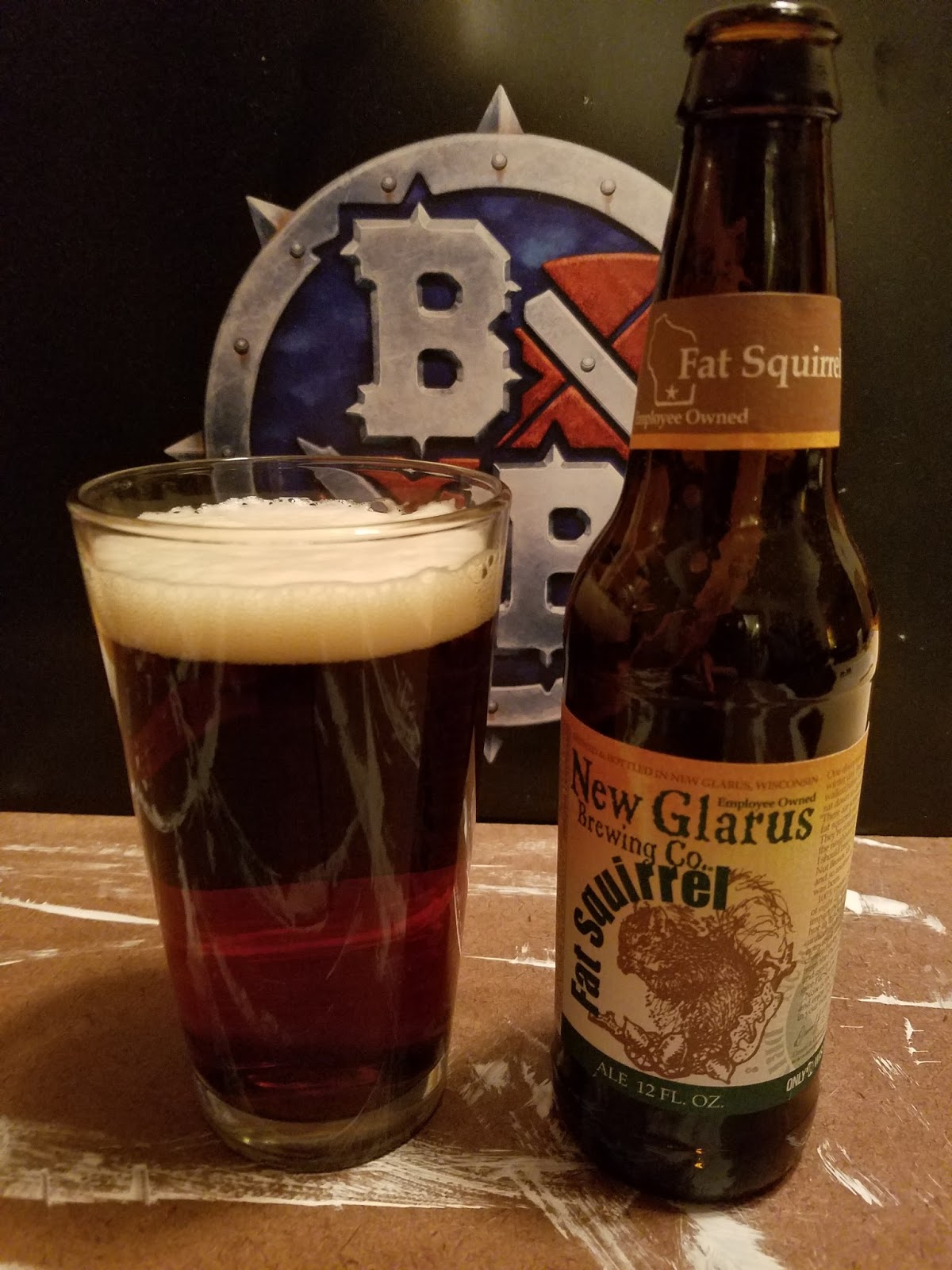 Drinkin' and Modelin' Beer Review New Glarus Fat Squirrel Ale