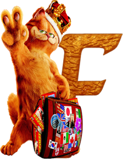 Alfabeto de la película de Garfield 2. 