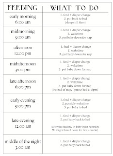 crimson + clover: Babywise Sample Schedule