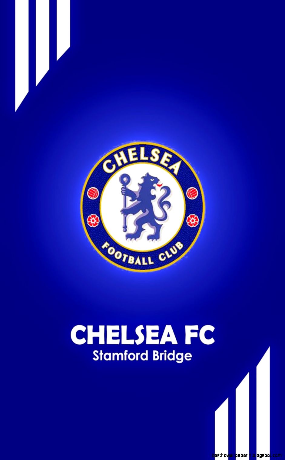 Chelsea Logo Blur Version Wallpaper | Best HD Wallpapers